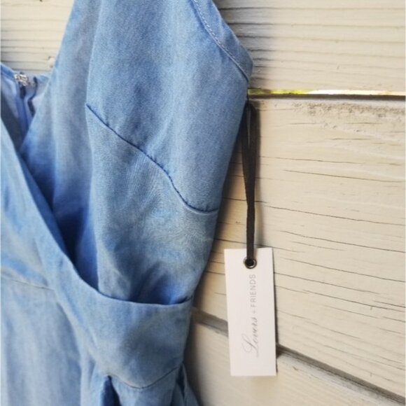 Lovers + Friends Orchid Chambray Wrap Dress - Picture 4 of 8